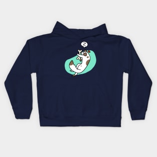 Dog Sleeping with Bone Kids Hoodie